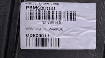 Osłona silnika, miski (przedziału silnika) PBM60016D Signeda