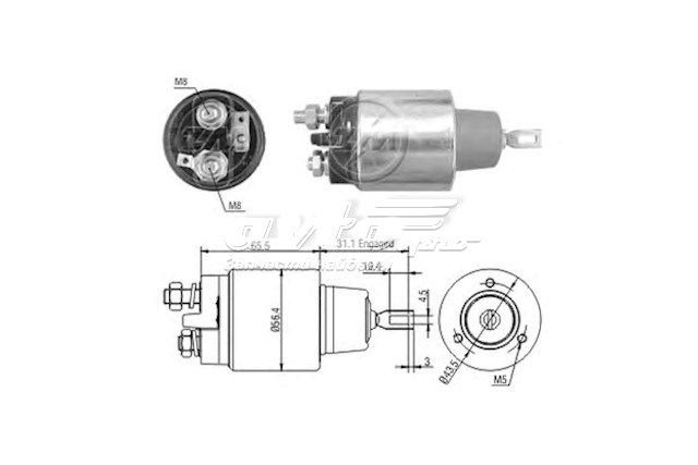 1575 ZM elektromagnes rozrusznika