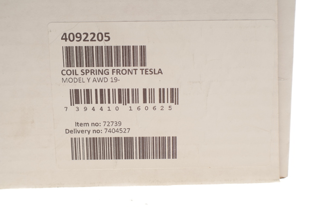 Do koszyka 118806400B Tesla Sprężyna przednia
