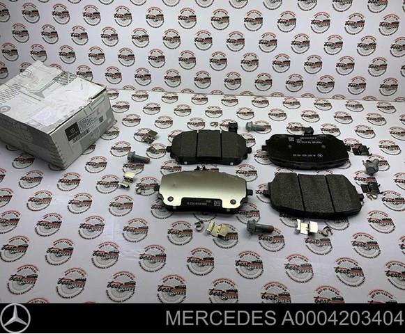 Klocki hamulcowe przednie tarczowe A0004203404 Mercedes