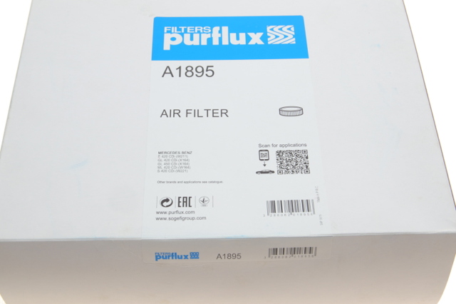 Filtr powietrza A1895 Purflux