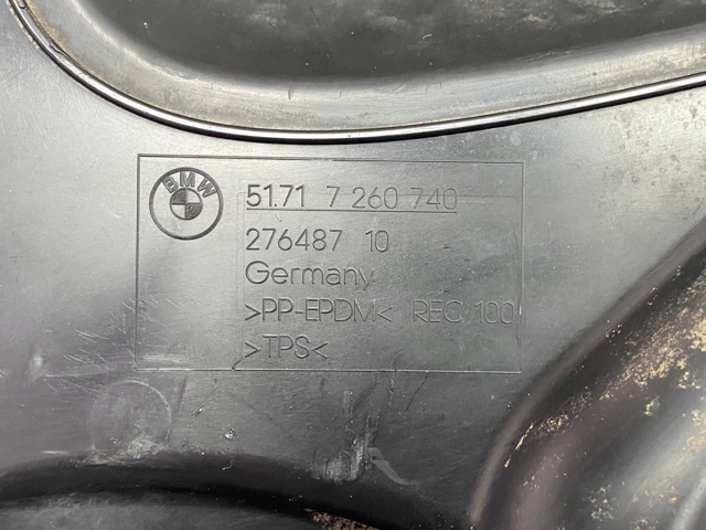 7260740 BMW Nakładka ochronna na błotnik przedni