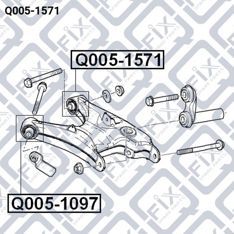 Q0051571 Q-fix Silentblock wahacza tylnego dolnego