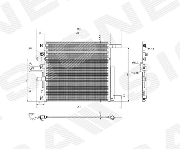 Chłodnica klimatyzacji Dodge RAM 1500 Extended Cab ulec poprawie (DS) (2010 - 2018) cena, od 134,94 USD