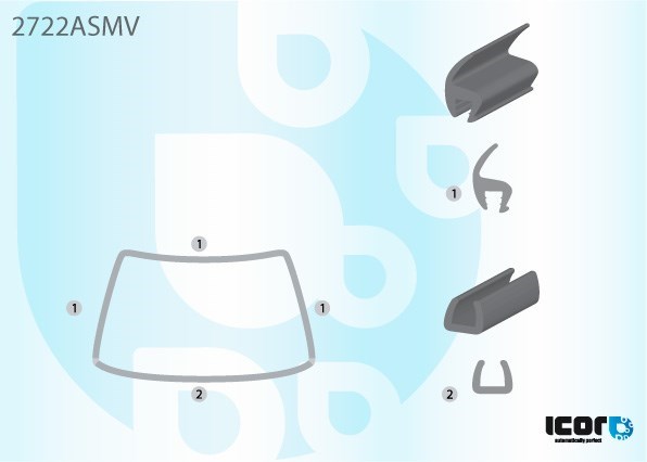 Uszczelka szyby przedniej Peugeot Boxer II