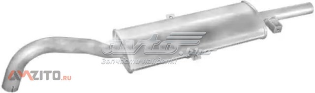 02190101103 4max Tłumik, tylna część