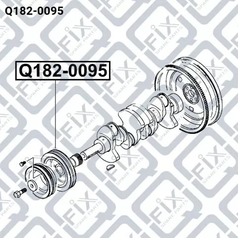 Do koszyka Q1820095 Q-fix Koło pasowe wału korbowego