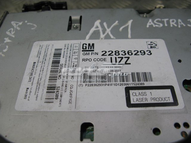 Do koszyka Radioodtwarzacz (radio AM/FM) Opel Astra J Sports Tourer 35