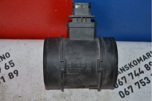 Czujnik przepływu powietrza, przepływomierz powietrza M.A.F. General Motors 55561301 cena, od 54,56 USD