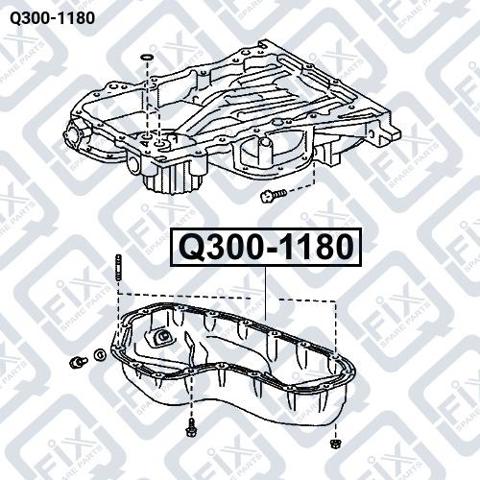 Miska olejowa silnika Q-fix Q3001180 cena, od 67,68 USD