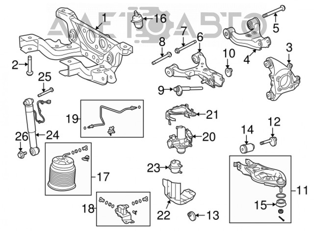Wahacz  zawieszenia tylnego górny prawy Toyota 487700C010