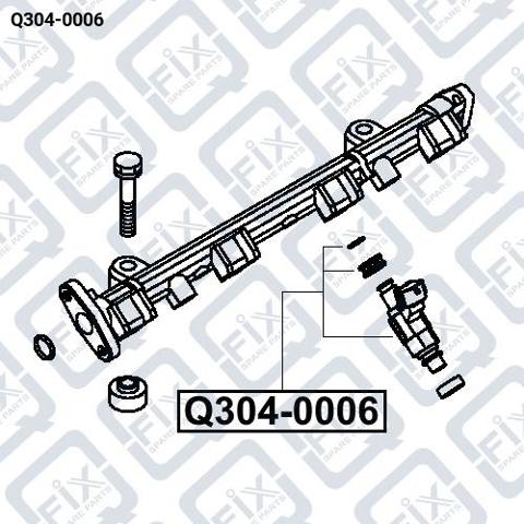 Do koszyka Q3040006 Q-fix Wtryskiwacz paliwa