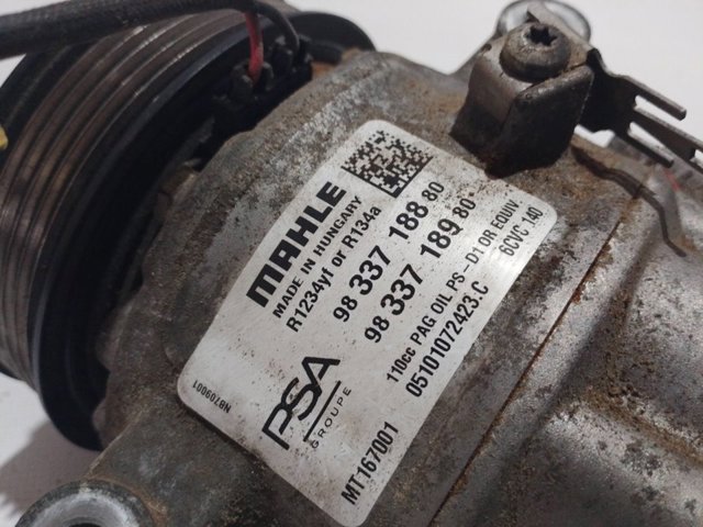 Sprężarka klimatyzacji Peugeot/Citroen 9833718880 cena, od 214,52 USD