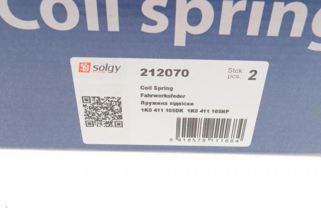 Sprężyna przednia 212070 Solgy