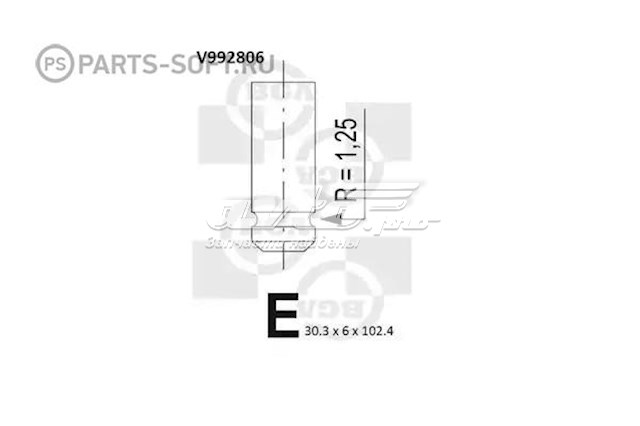V992806 BGA zawór dolotowy/ssący