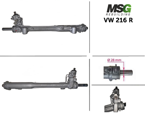 Do koszyka VW216R MSG Rebuilding Listwa kierownicza (maglownica)