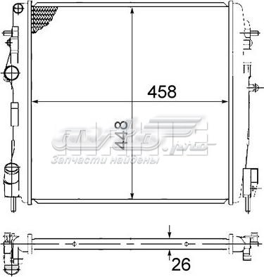 CR 1506 000S Mahle Original chłodnica silnika