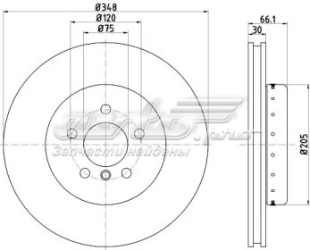 23-1268C Metelli tarcza hamulcowa przednia