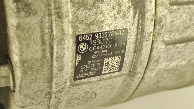 Sprężarka klimatyzacji BMW 64529332781 cena, od 420,08 USD