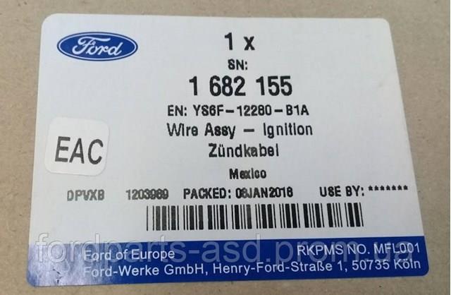 Zestaw przewodów wysokiego napięcia Ford 1682155