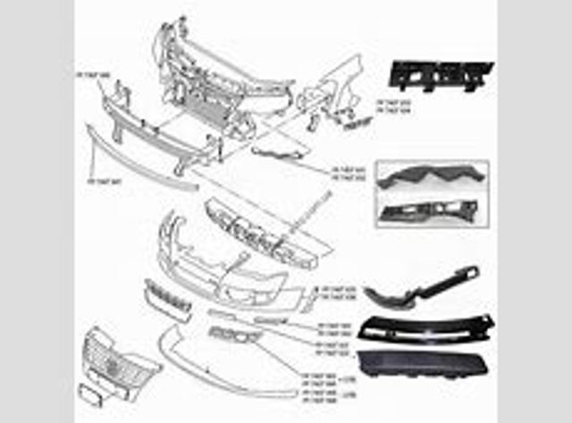 Wspornik zderzaka przedniego lewy zewnętrzny FPS FP7407931 cena, od 7,84 USD