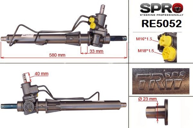 RE252R MSG Rebuilding Listwa kierownicza (maglownica)