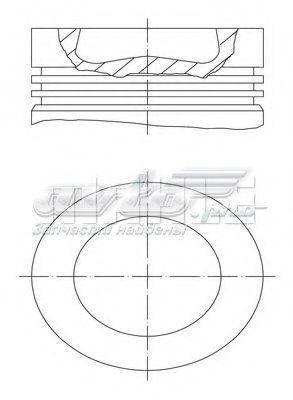 Tłok, komplet do jednego cylindru, 1. naprawa (+0,25) Mahle Original 028PI00100001 cena, od 149,88 USD