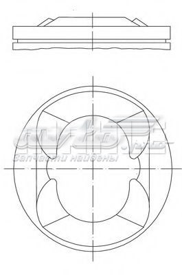 081PI00110000 Mahle Original Tłok, komplet do jednego cylindru, STD