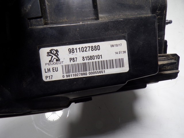 9811027880 Peugeot/Citroen Lampa zespolona tylna lewa wewnętrzna