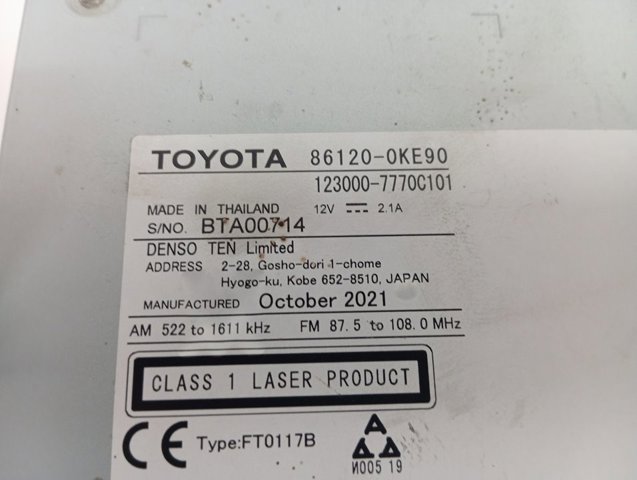  Toyota 861200KE90 cena, od 531,20 USD