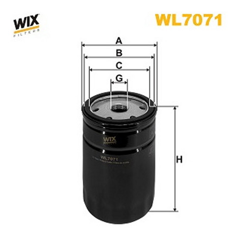 Filtr oleju WIX WL707112 cena, od 7,68 USD