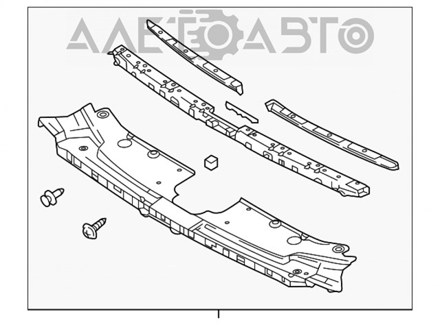 Do koszyka TK4850720E Mazda Nakładka panelu przedniego (osłony chłodnicy) górna