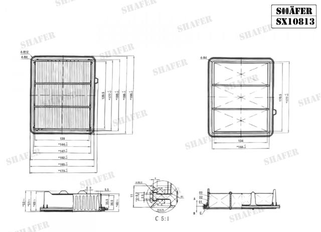 SX10813 Shafer Filtr powietrza