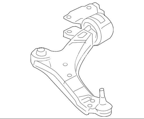 Do koszyka LR126119 Land Rover Wahacz zawieszenia przedniego dolny lewy