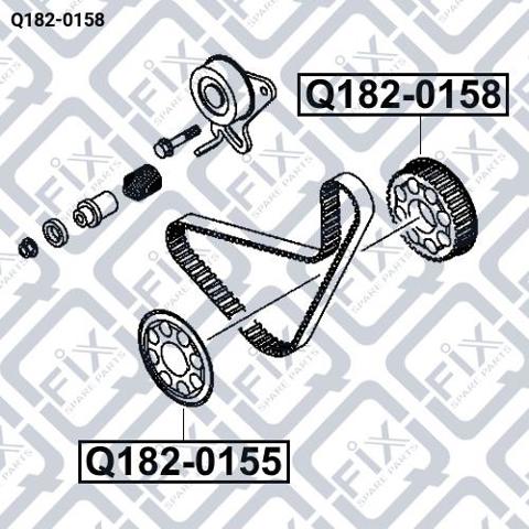 Koło zębate wałka wyrównoważającego Q-fix Q1820158 cena, od 42,69 USD