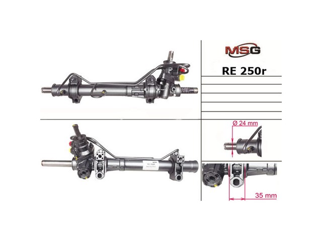 Listwa kierownicza (maglownica) Renault (RVI) 6820000093