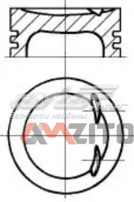 Tłok, komplet do jednego cylindru, STD 8743850000 Nural
