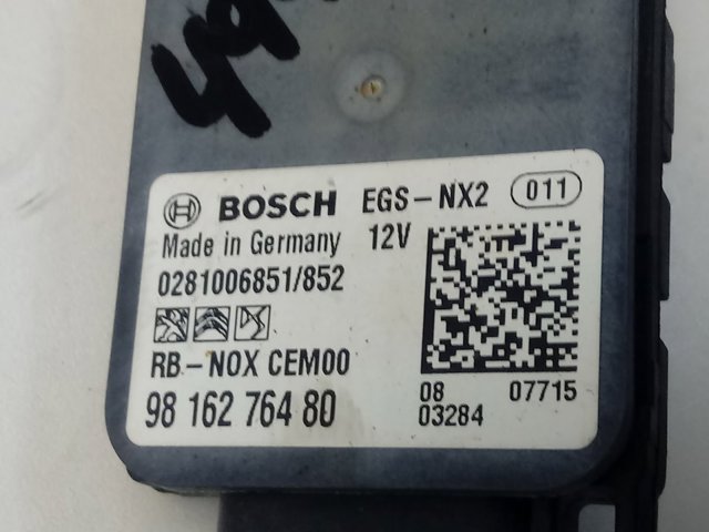 Czujnik tlenków azotu NOX przedni Opel 9816276480 cena, od 78,32 USD