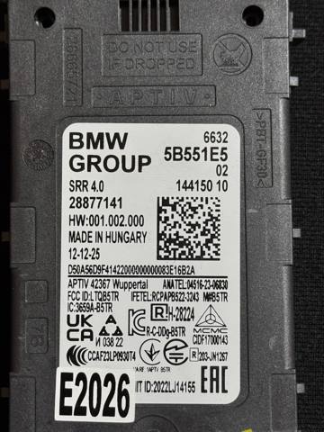 66325A55118 BMW Radar zmiany pasa ruchu