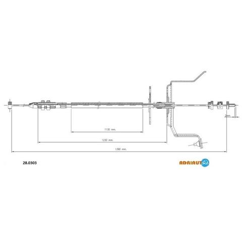 Linka gazu Adriauto 280303 cena, od 30,57 USD