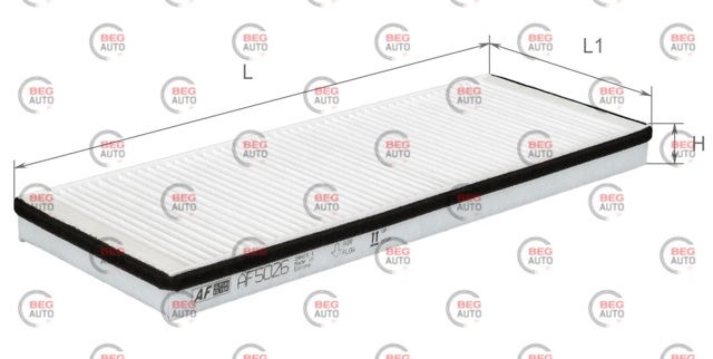 Do koszyka AF5026 Alpha Filter Filtr kabiny