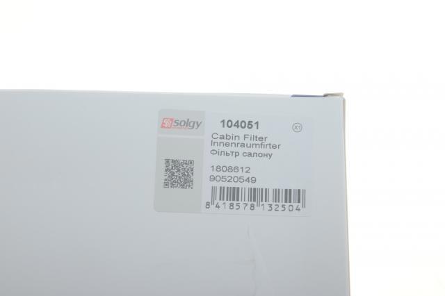 Filtr kabiny Solgy 104051
