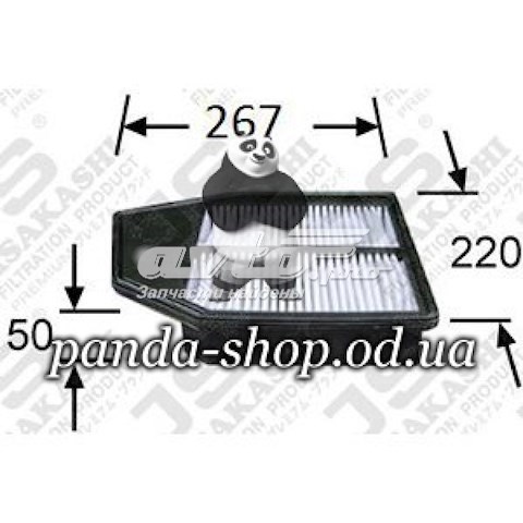 A8512 JS Asakashi Filtr powietrza