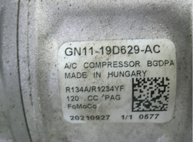Sprężarka klimatyzacji Ford GN1119D629AC cena, od 267,30 USD