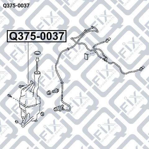 Do koszyka Q3750037 Q-fix Zbiorniczek spryskiwacza szyb