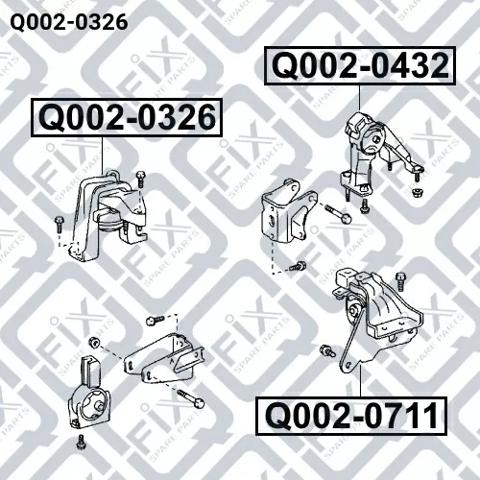 Poduszka (podpora) silnika prawa Q-fix Q0020326