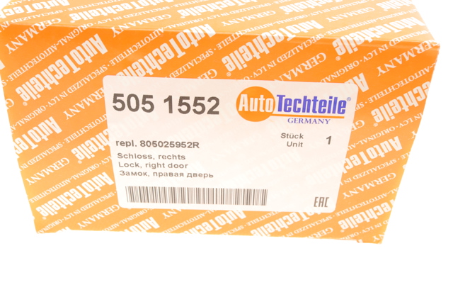 Zamek drzwi przednich prawych Autotechteile 5051552 cena, od 68,43 USD