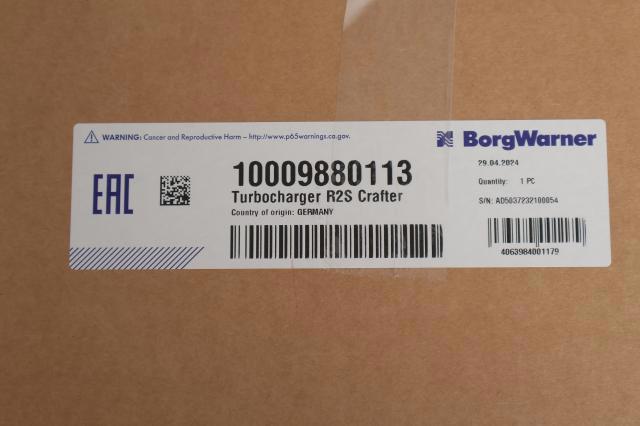 Do koszyka 10009880113 Borg-Warner Turbina