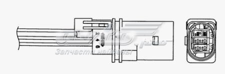 Sonda lambda czujnik tlenu po katalizatorze NGK UAA0004VW002