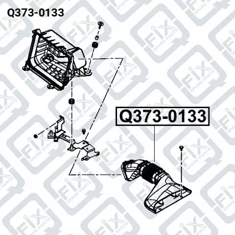 Do koszyka Wlot powietrza do filtra powietrza Mitsubishi Outlander III GF, GG